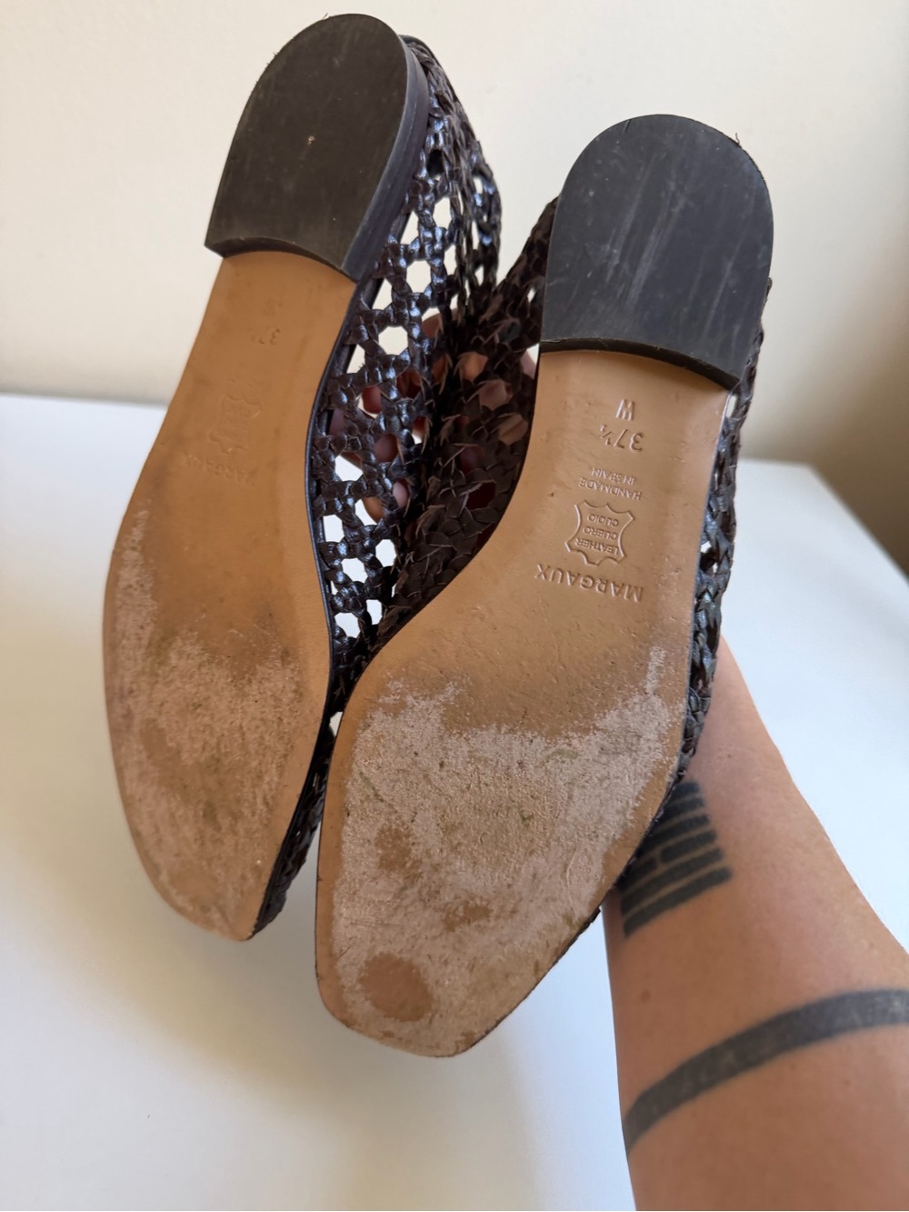 Margaux Woven Paz in Espresso Leather Size 37.5 - Picture 4 of 14
